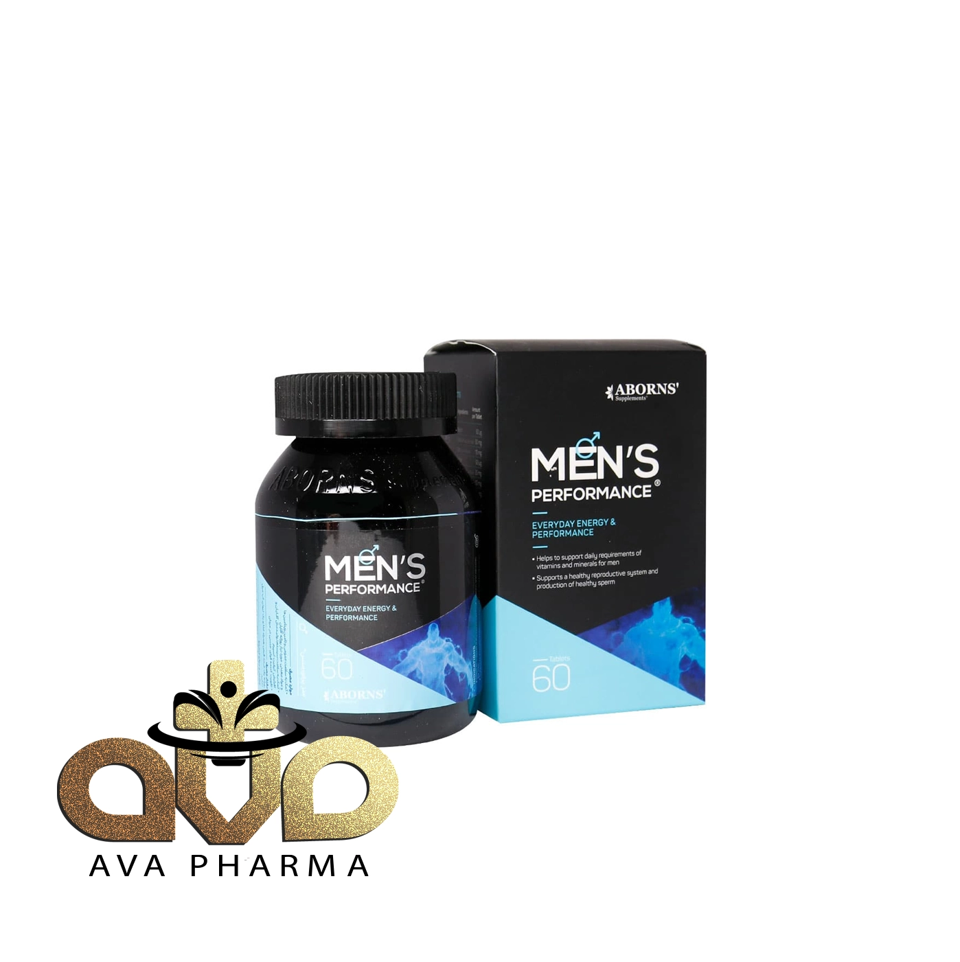 Aborns Mens Performance 60 Tabs 2 قرص منز پرفورمنس ابورنز 60 عدد | آوافارما