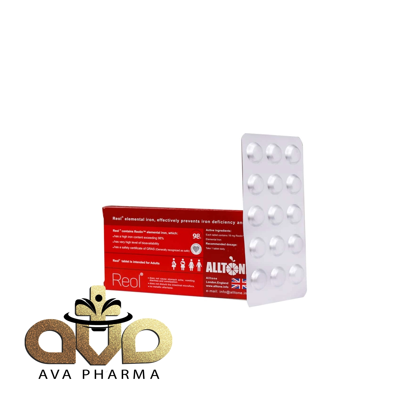 Alltone Reol Elemental Iron 30 F.C Tablets 2