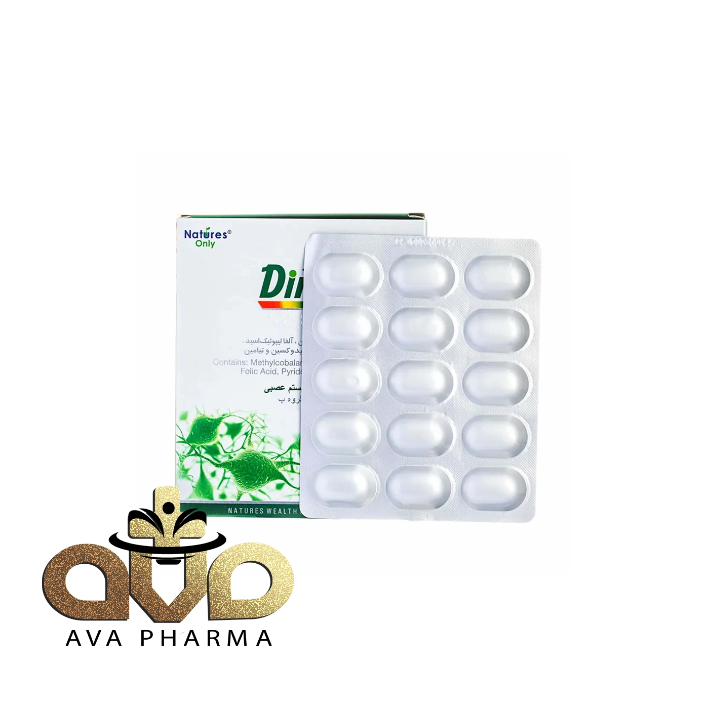 Dino Tablet - Natures Only 3 قرص دینو نیچرز اونلی بهبود علائم نوروپاتی دیابتی 30 عددی | اوافارما