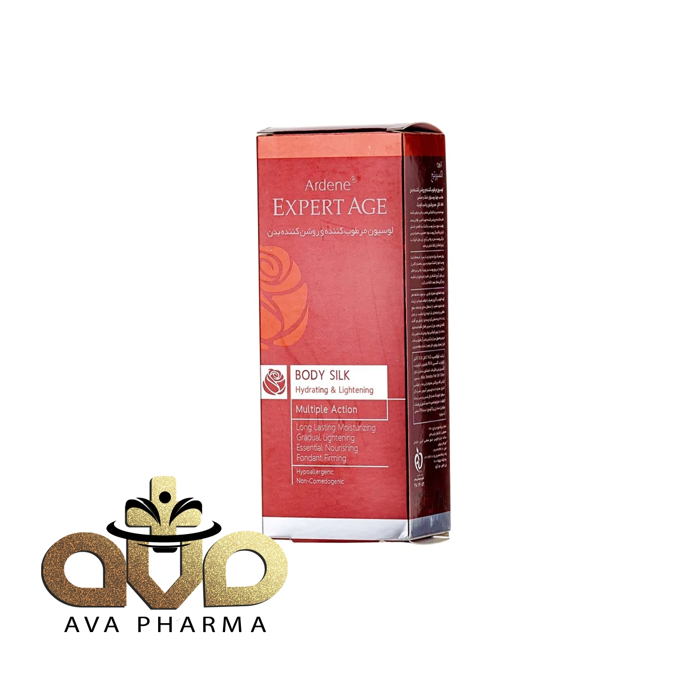 Expert Age Body Silk Hydrating and Lightening Body Lotion - Ardene 1 لوسیون مرطوب کننده و روشن کننده بدن بادی سیلک اکسپرتیج آردن | آوافارما