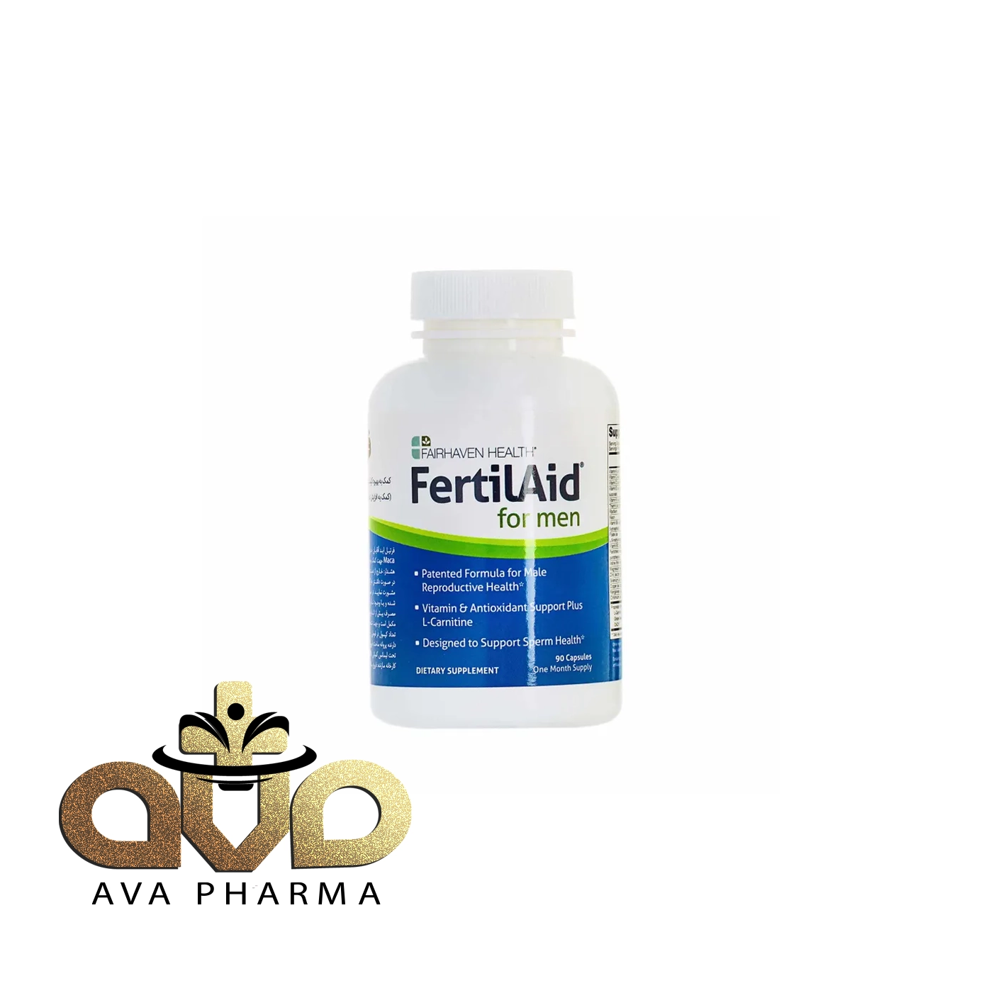 FertilAid Capsule for Men - Fairhaven Health 1 کپسول فرتیل اید آقایان فیرهون هلث | آوافارما