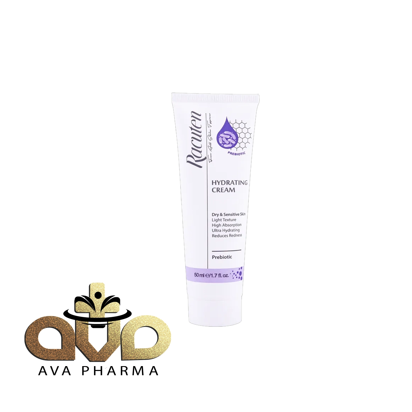 Hydrating Cream for Dry and Sensitive Skin - Racutan 1 کرم آب رسان پوست خشک و حساس راکوتن | آوافارما