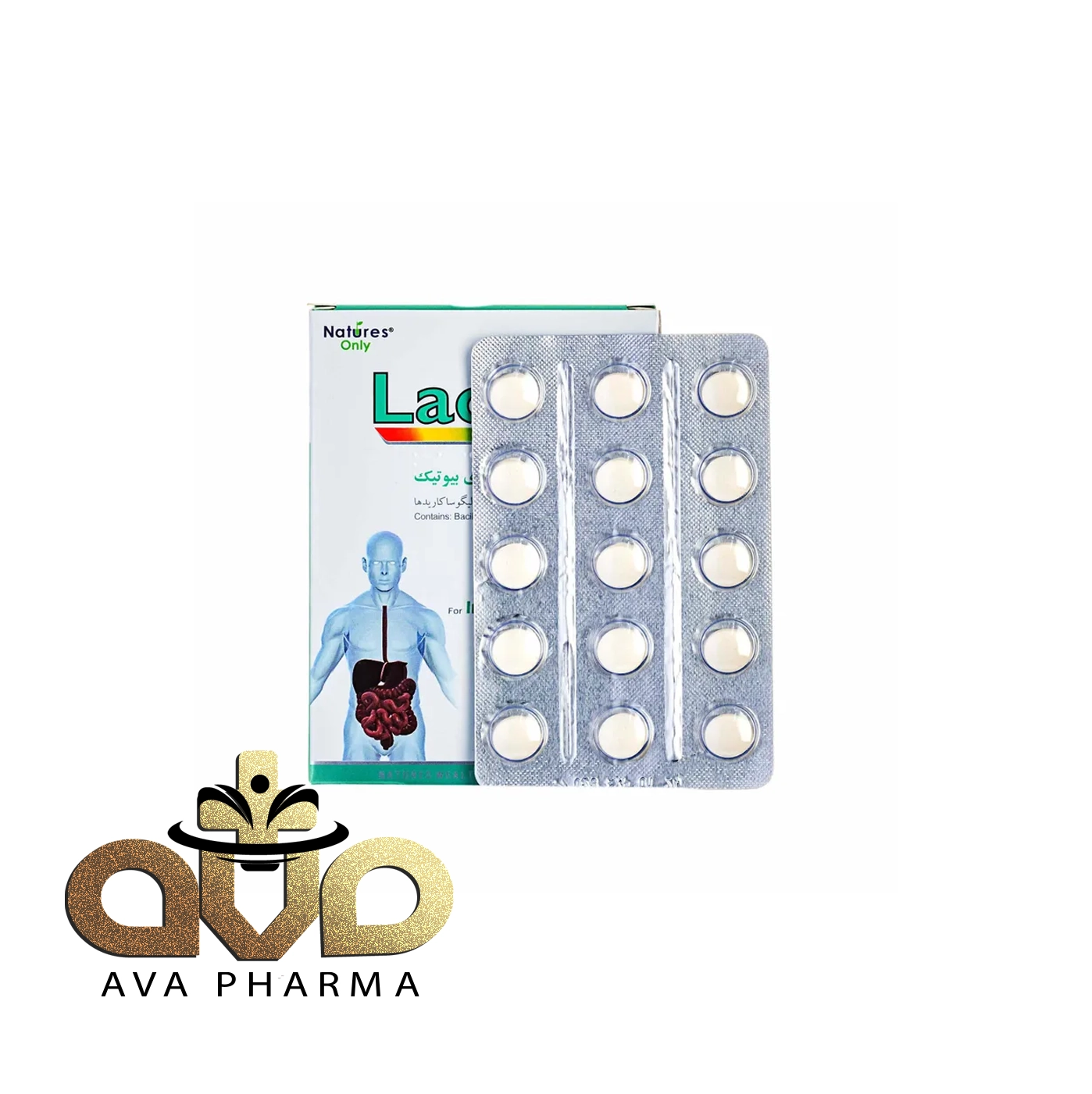 Lactol Tablet - Natures Only 2 قرص لاکتول نیچرز اونلی 30 عددی | آوافارما