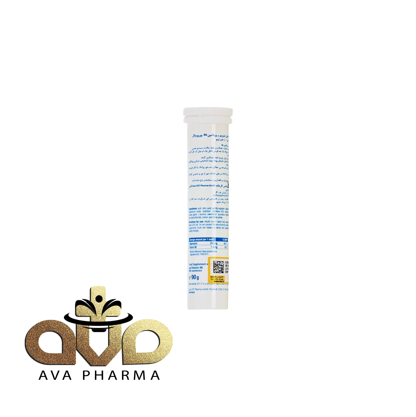 Magnesium + Vitamin B6 Effervescent Tablets - Eurho vital 2