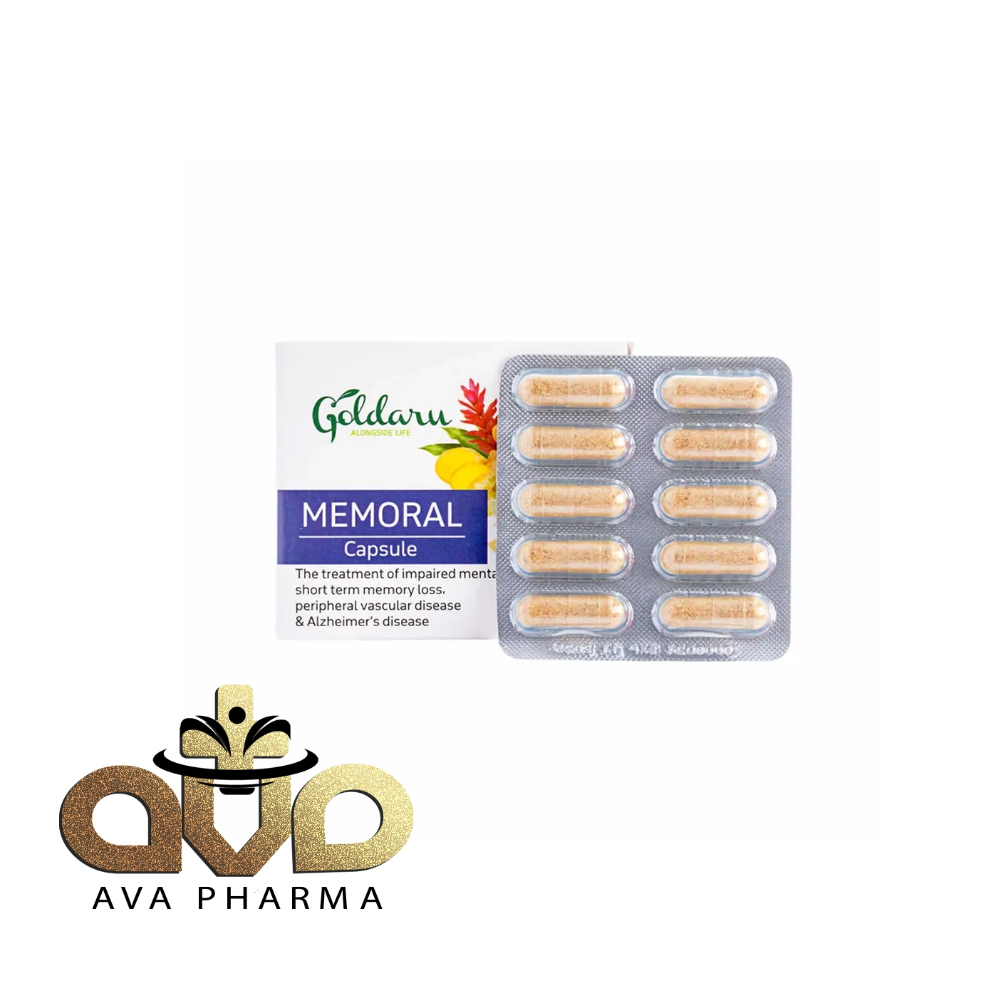 Memoral Capsule - Goldaru 2 کپسول تقویت حافظه ممورال گل دارو | آوافارما