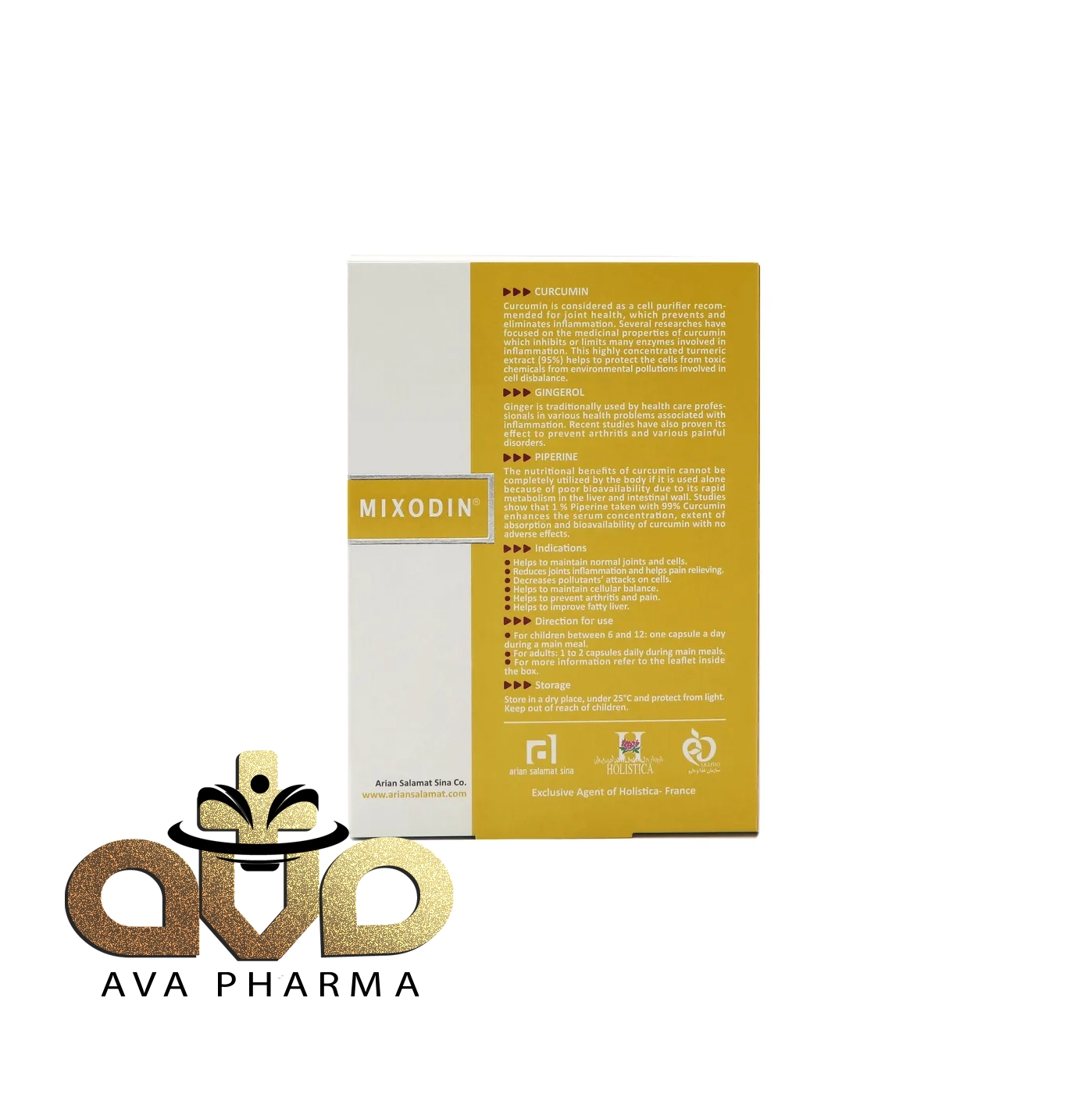 Mixodin Capsule - Holistica 2 کپسول میکسودین هولیستیکا | آوافارما