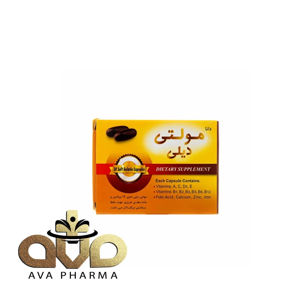 کپسول مولتی دیلی دانا 30 عددی | آوافارما