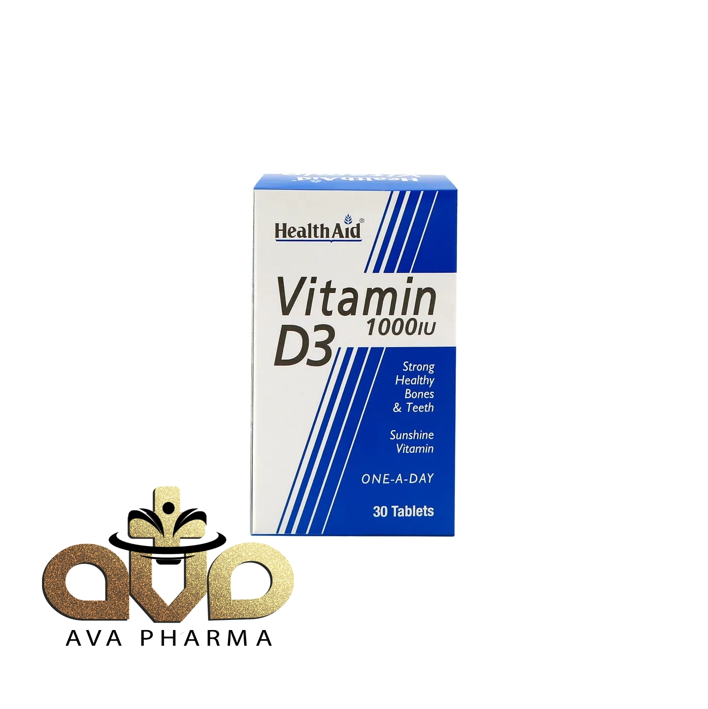 Vitamin D3 Tablet - Health Aid 1 قرص ویتامین د۳ هلث اید | آوافارما
